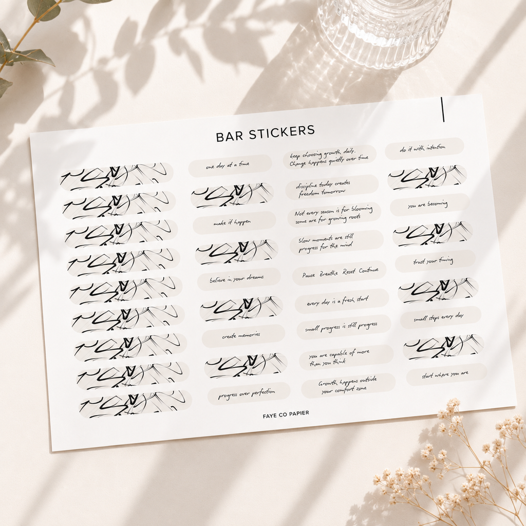 Bar Planner Sticker